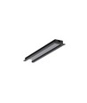 2m aluminiumprofiel BEGTIN12 J/S - Zwart geanodiseerd, ingebouwd, LED-profiel