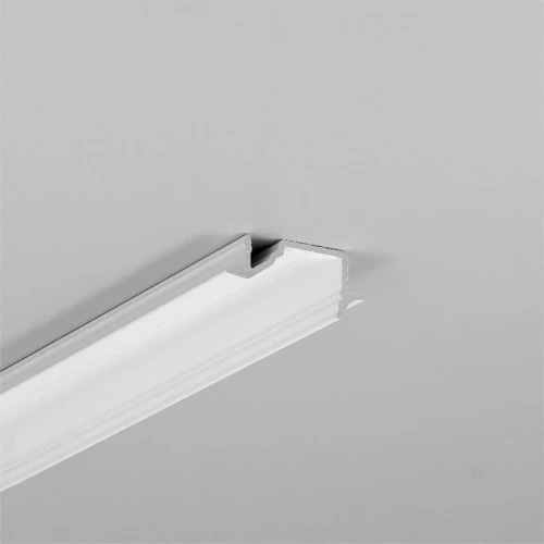 2m aluminium profiel DIAGONAL10 C - Wit gelakt, ingebouwd, LED profiel