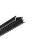1m aluminium profiel DIAGONAL14 F/TY - Zwart geanodiseerd, ingebouwd, LED profiel