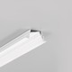 1m aluminium profiel DIAGONAL14 F/TY - Wit gelakt, inbouw, LED profiel