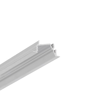 2m aluminiumprofiel DIAGONAL14 F/TY - Onbewerkt aluminium, inbouw, LED-profiel