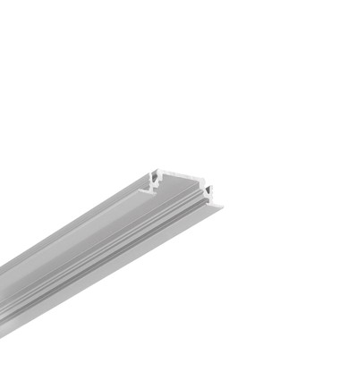1m aluminium profiel GROOVE10 BC/UX - Geanodiseerd, ingebouwd, LED-profiel