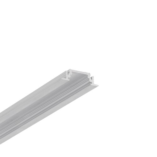 1m aluminiumprofiel GROOVE10 BC/UX - Onbehandeld aluminium, ingebouwd, LED-profiel
