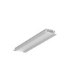 1m aluminium profiel GROOVE10 BC/UX - Geanodiseerd, ingebouwd, LED-profiel