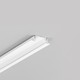 1m aluminium profiel GROOVE10 BC/UX - Wit gelakt, inbouw, LED profiel