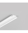 1m aluminium profiel GROOVE10 BC/UX - Wit gelakt, inbouw, LED profiel