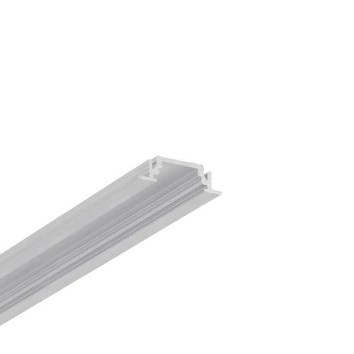 2m aluminiumprofiel GROOVE10 BC/UX - Onbehandeld aluminium, inbouw, LED-profiel