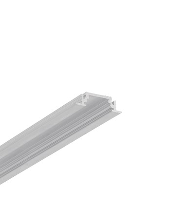 2m aluminiumprofiel GROOVE10 BC/UX - Onbehandeld aluminium, inbouw, LED-profiel