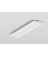 1m aluminium profiel GROOVE10 BC/UX - Wit gelakt, inbouw, LED profiel