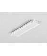 2m aluminiumprofiel GROOVE10 BC/UX - Wit gelakt, inbouw, LED-profiel