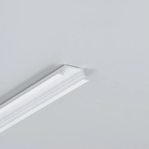 2m aluminium profiel GROOVE10.V2 A1C/U - Wit gelakt, inbouw, LED profiel