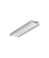 1m aluminium profiel GROOVE14 EE7F/TY - Geanodiseerd, ingebouwd, LED-profiel
