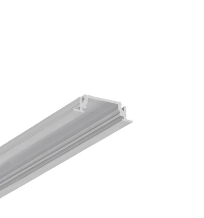 2m aluminiumprofiel GROOVE14 EE7F/TY - Onbewerkt aluminium, ingebouwd, LED-profiel