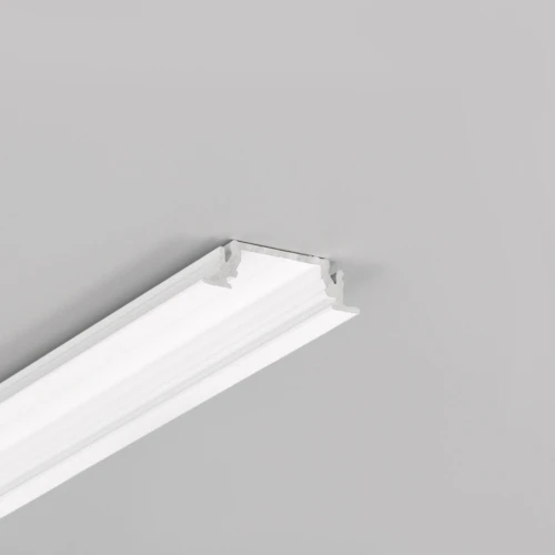 2m aluminium profiel GROOVE14 EE7F/TY - Wit gelakt, inbouw, LED profiel