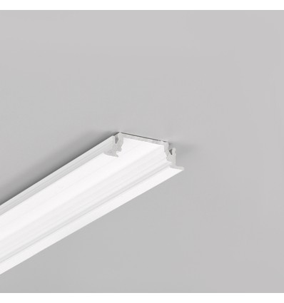 2m aluminium profiel GROOVE14 EE7F/TY - Wit gelakt, inbouw, LED profiel