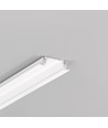 2m aluminium profiel GROOVE14 EE7F/TY - Wit gelakt, inbouw, LED profiel