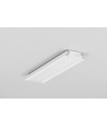 2m aluminium profiel GROOVE14 EE7F/TY - Wit gelakt, inbouw, LED profiel