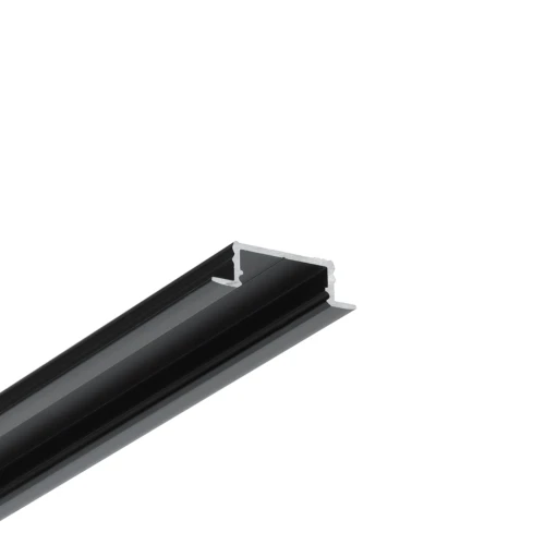 2m aluminium profiel GROOVE14.V2 BC3/Y - Zwart geanodiseerd, inbouw, LED profiel
