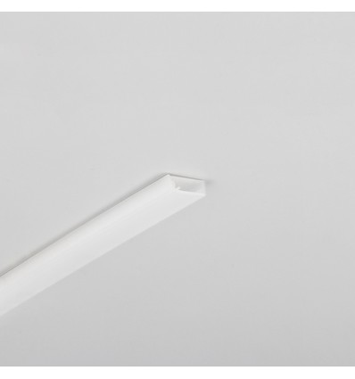 1m aluminium profiel SLASH8 - Melkwit, ingebouwd, LED profiel