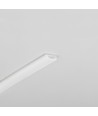 1m aluminium profiel SLASH8 - Melkwit, ingebouwd, LED profiel