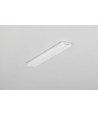 1m aluminium profiel SLASH8 - Melkwit, ingebouwd, LED profiel