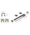 2m aluminiumprofiel SMART-IN10 AC2/Z - Onbewerkt aluminium, inbouw, LED-profiel