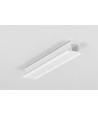2m aluminiumprofiel SMART-IN10 AC2/Z - Wit gelakt, inbouw, LED-profiel