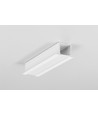 1m aluminium profiel SMART-IN16 BC3/U4 - Wit gelakt, ingebouwd, LED profiel