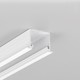 1m aluminium profiel LINEA-IN20 EE7F/U7 - Wit gelakt, inbouw, LED profiel
