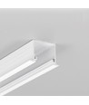 1m aluminium profiel LINEA-IN20 EE7F/U7 - Wit gelakt, inbouw, LED profiel