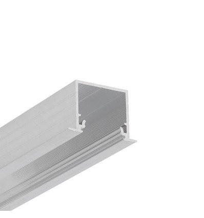 2m aluminiumprofiel LINEA-IN20 EE7F/U7 - Onbewerkt aluminium, inbouw, LED-profiel