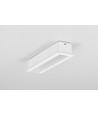 1m aluminium profiel LINEA-IN20 EE7F/U7 - Wit gelakt, inbouw, LED profiel