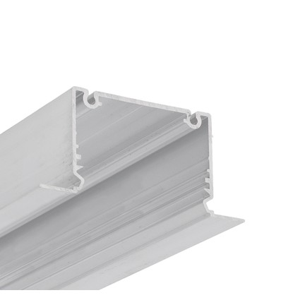 1m aluminiumprofiel PHIL INGEBOUWD C10 - Onbehandeld aluminium, ingebouwd, LED-profiel