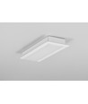 1m aluminium profiel VARIO30-06 ACDE-9/U9 - Wit gelakt, inbouw, LED profiel