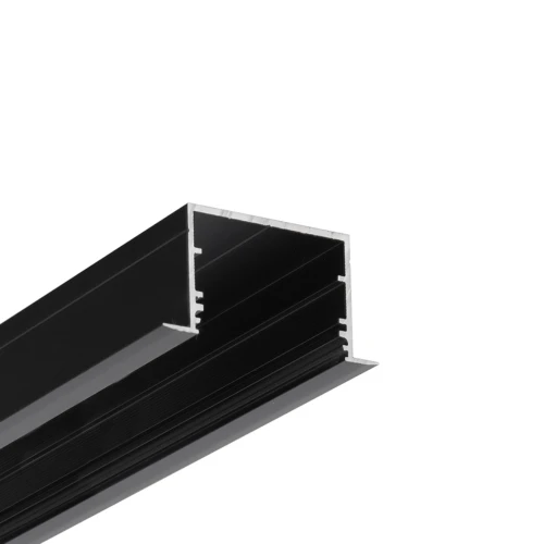 2m aluminium profiel VARIO30-07 ACDE-9/U9 - Zwart geanodiseerd, ingebouwd, LED profiel