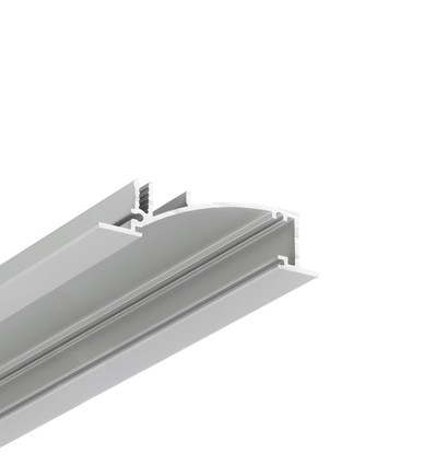 1m aluminiumprofiel FLAT8 H/UX - Geanodiseerd, ingebouwd, LED-profiel
