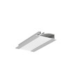 1m aluminiumprofiel FLAT8 H/UX - Geanodiseerd, ingebouwd, LED-profiel