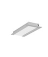1m aluminiumprofiel FLAT8 H/UX - Geanodiseerd, ingebouwd, LED-profiel