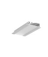 1m aluminiumprofiel FLAT8 H/UX - Onbehandeld aluminium, ingebouwd, LED-profiel