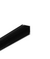 1m aluminiumprofiel CABI12 DUO E - Zwart geanodiseerd, hoek, LED profiel