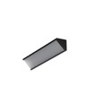 2m aluminium profiel CABI12 DUO E - Zwart geanodiseerd, hoek, LED profiel