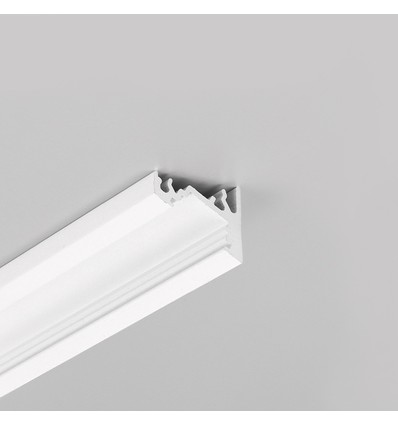 1m aluminium profiel CORNER10 BC/UX - Wit gelakt, hoek, LED profiel