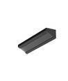 1m aluminium profiel CORNER10 BC/UX - Zwart geanodiseerd, hoek, LED profiel