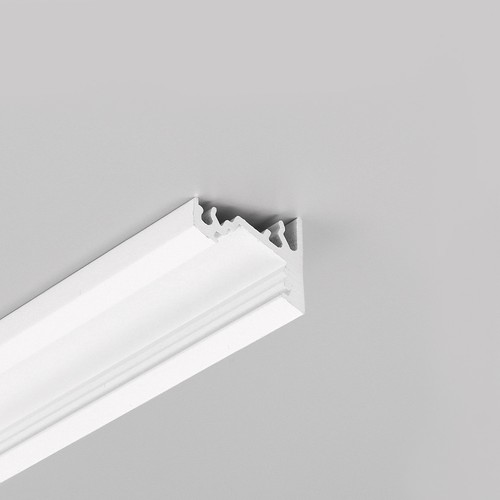 2m aluminiumprofiel CORNER10 BC/UX - Wit gelakt, hoek, LED-profiel