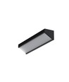 1m aluminium profiel CORNER12.V2 EF/U - Zwart geanodiseerd, hoek, LED profiel