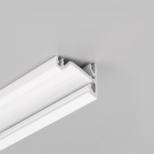 2m aluminium profiel CORNER14 EE7F/TY - Wit gelakt, hoek, LED profiel