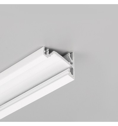 2m aluminium profiel CORNER14 EE7F/TY - Wit gelakt, hoek, LED profiel