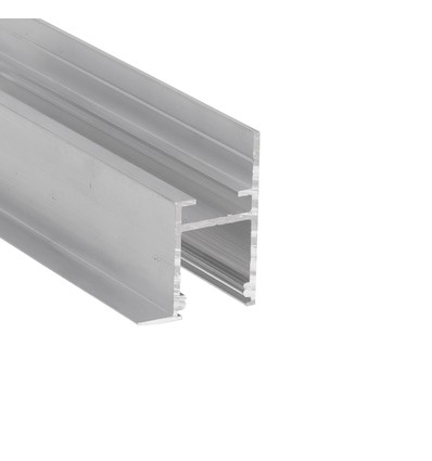 2m aluminiumprofiel FRAME14 BC/Q - Onbehandeld aluminium, inbouw, LED-profiel