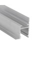 2m aluminiumprofiel FRAME14 BC/Q - Onbehandeld aluminium, inbouw, LED-profiel