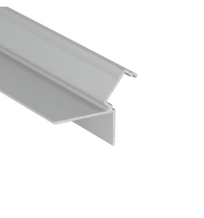 1m aluminium profiel GLOW12 DOWN A1C - Geanodiseerd, inbouw, LED profiel